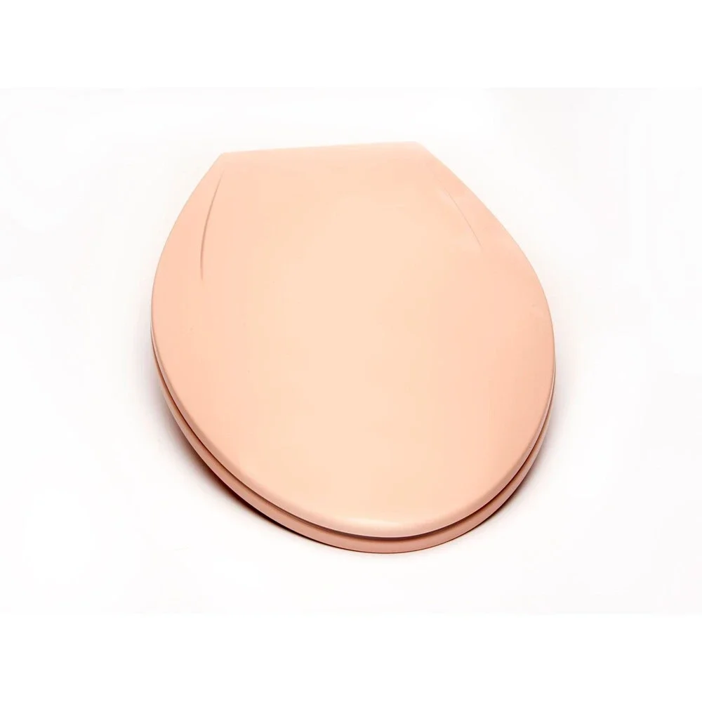 Deluxe Slow Close Plastic Toilet Seat with Hardware (Elongated, Venetian Pink)